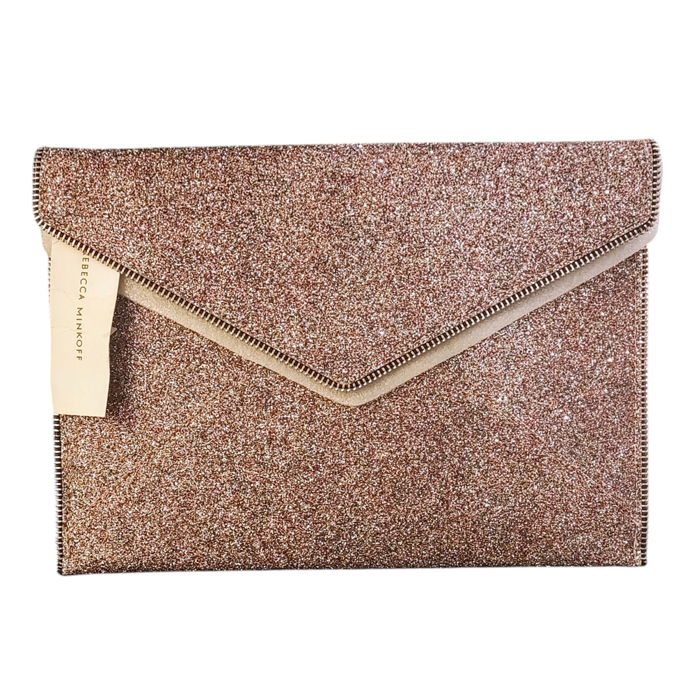 Rebecca Minkoff Glitter Envelope Clutch